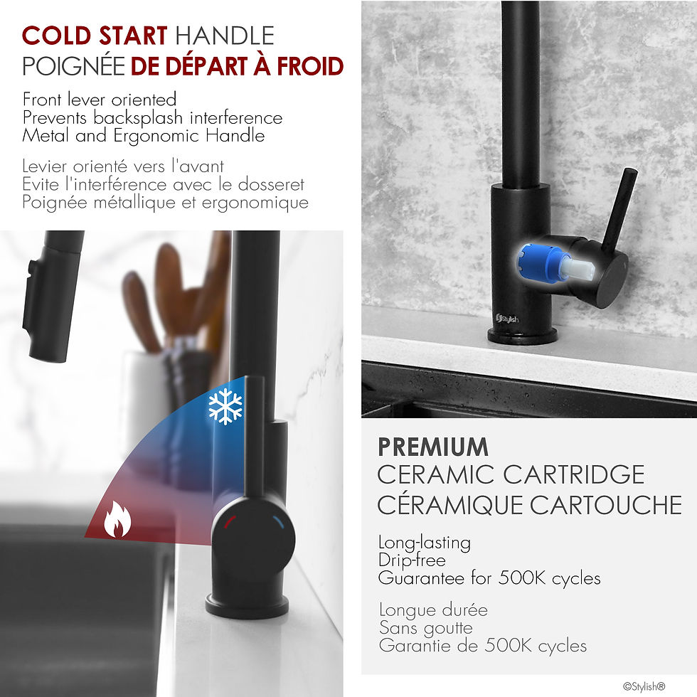 Thumbnail: STYLISH Pull Down Kitchen Faucet with Reversible Osmosis K-131NR