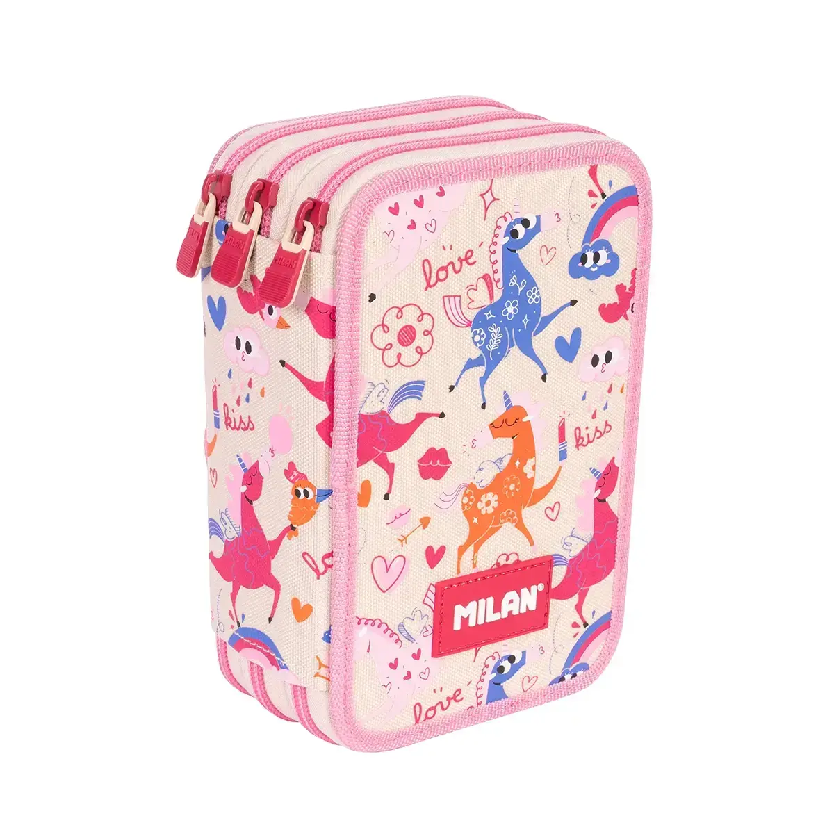 Plumier 3 pisos Flowicorns Beige
