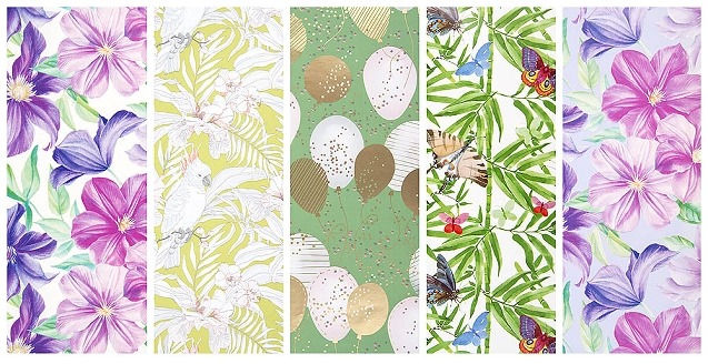 Miniatura: Papel Regalo Floral