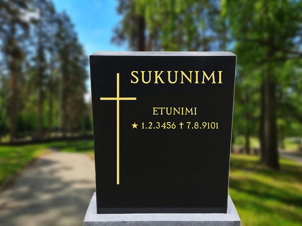 Pieni edullinen tavallinen hautakivi