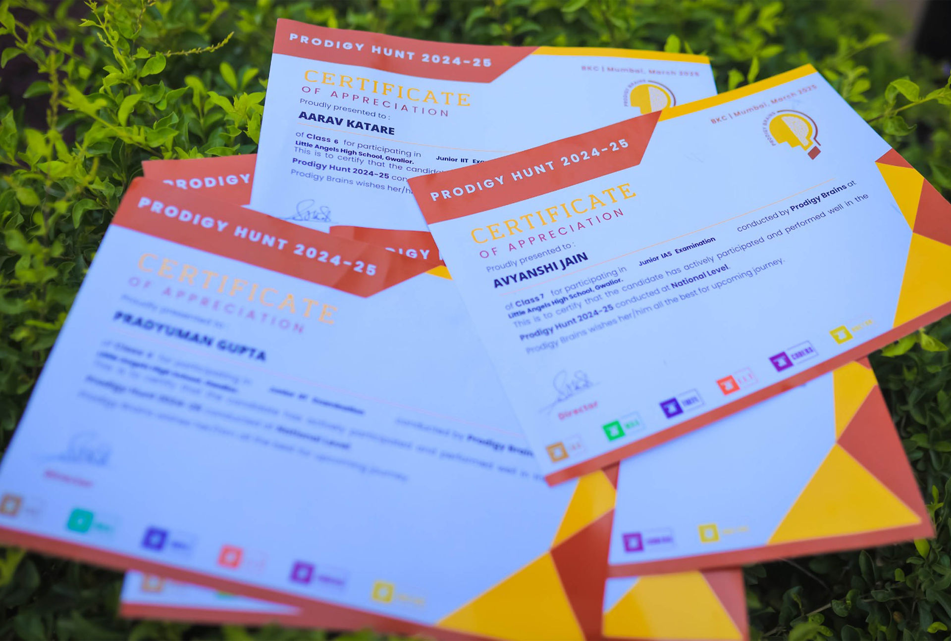 Winners of Prodigy Hunt Olympiad