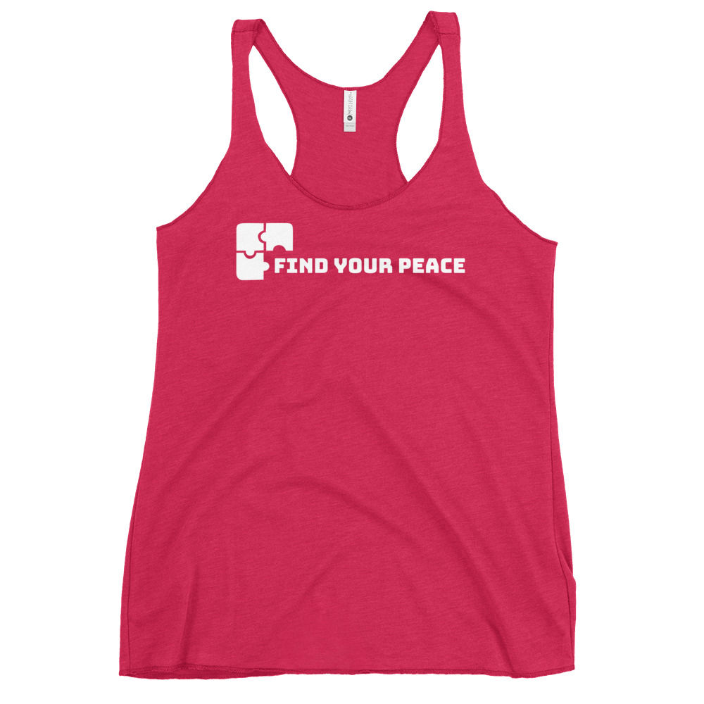Find your peace, Women's Racerback Tank