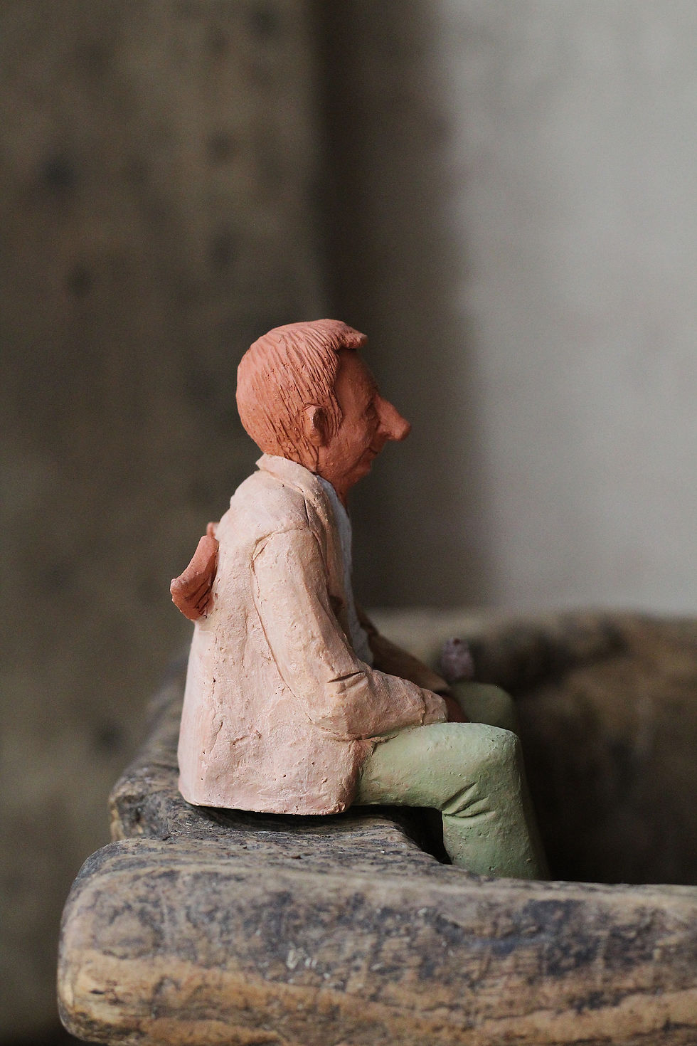 Miniatura: Dziadek z ptaszkiem