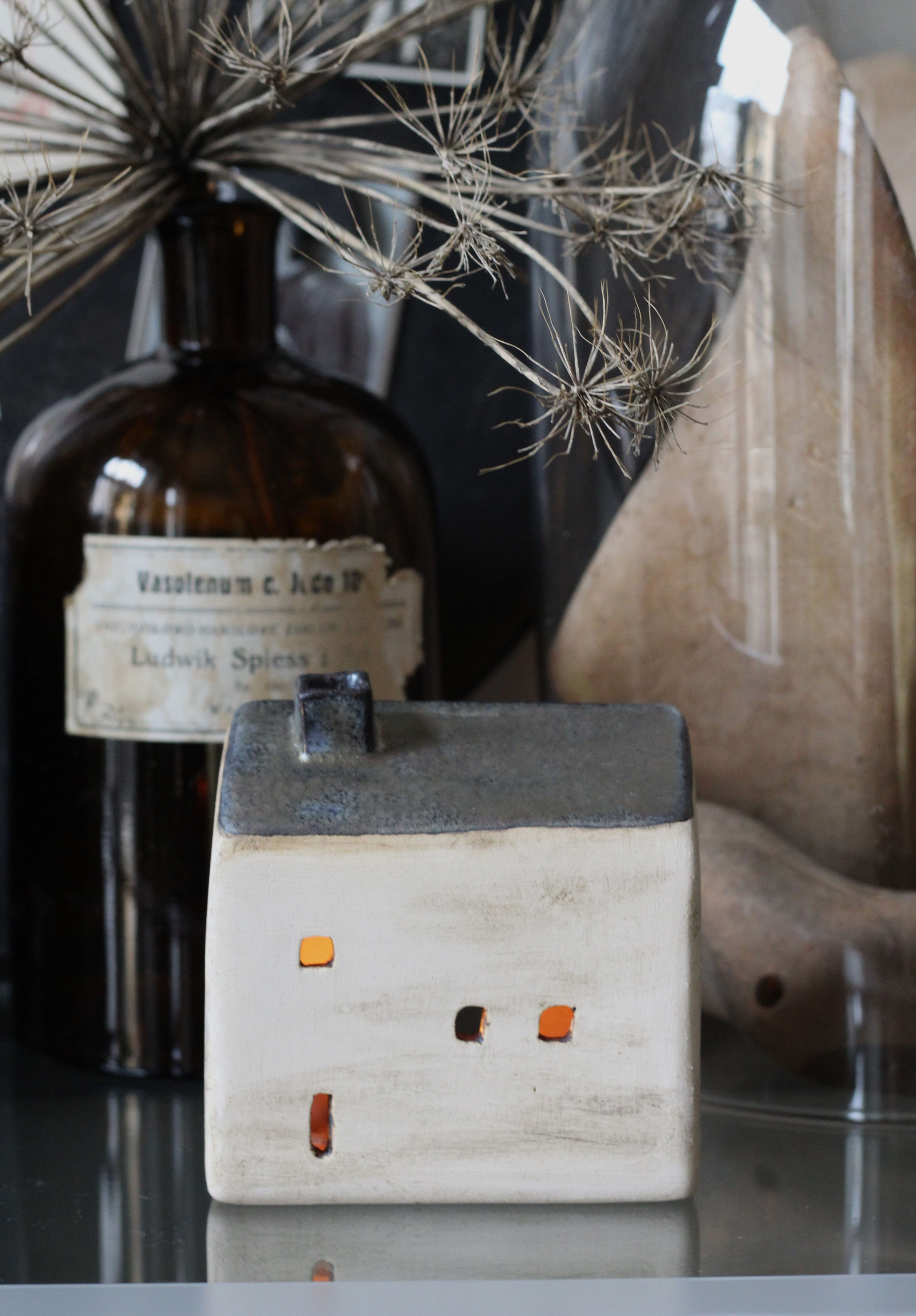 domek świecznik mały