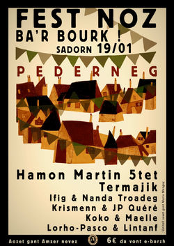 Affiche fest-noz © Maria Menguy