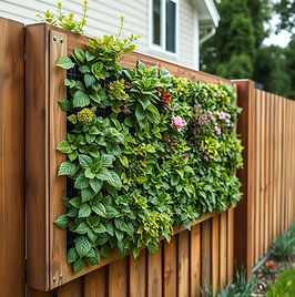 Vegetative LiveWall Landscape mounted on a residential wood fence.jpg