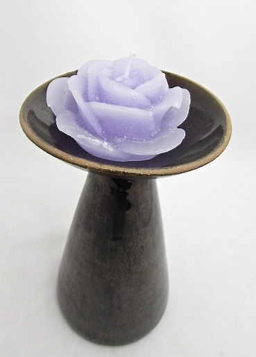 Miniatura: Castiçal Vaso Preto Espelho