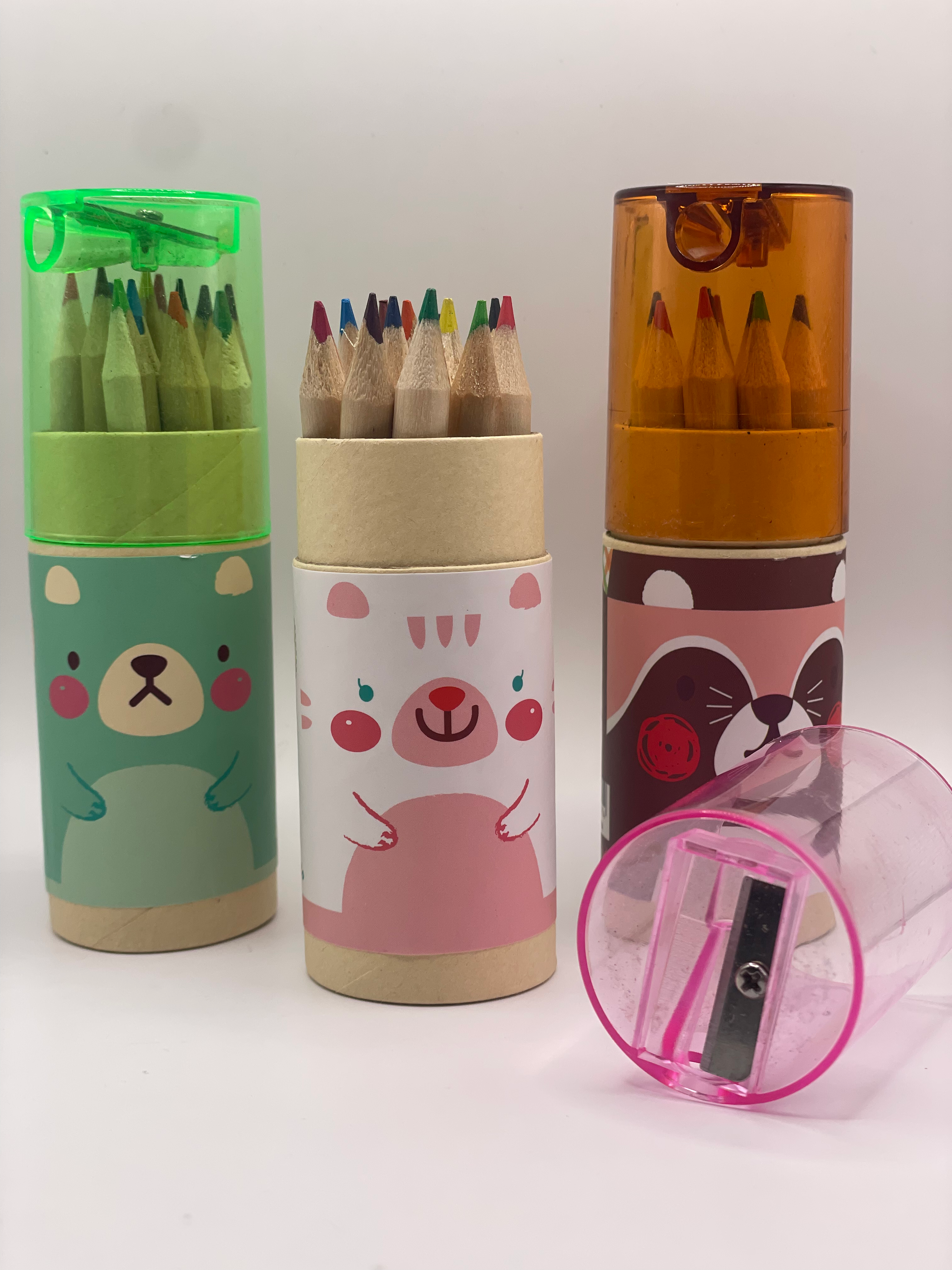 Colouring-in Pencils with shapener (12 colours)