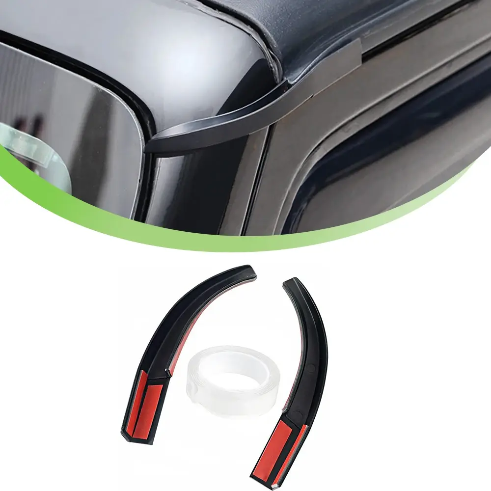 Rain Gutter Extensions Rainwater Diversion Channel for Jeep Wrangler JK
