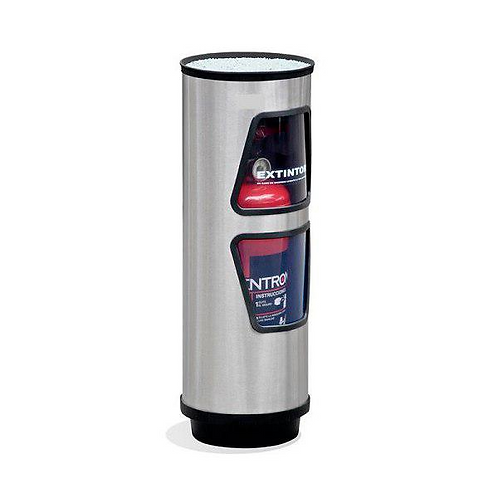Portaextintor Cilíndrico G 23x68 Acero Inoxidable