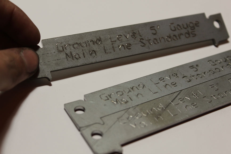 Thumbnail: Ground Level 5" Gauge Mainline Standard Profile and Trackwork Gauge