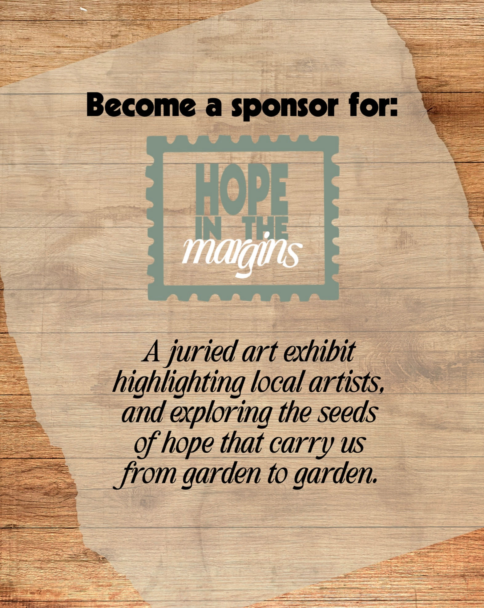 HOPE IN THE MARGINS - SPONSORSHIPS