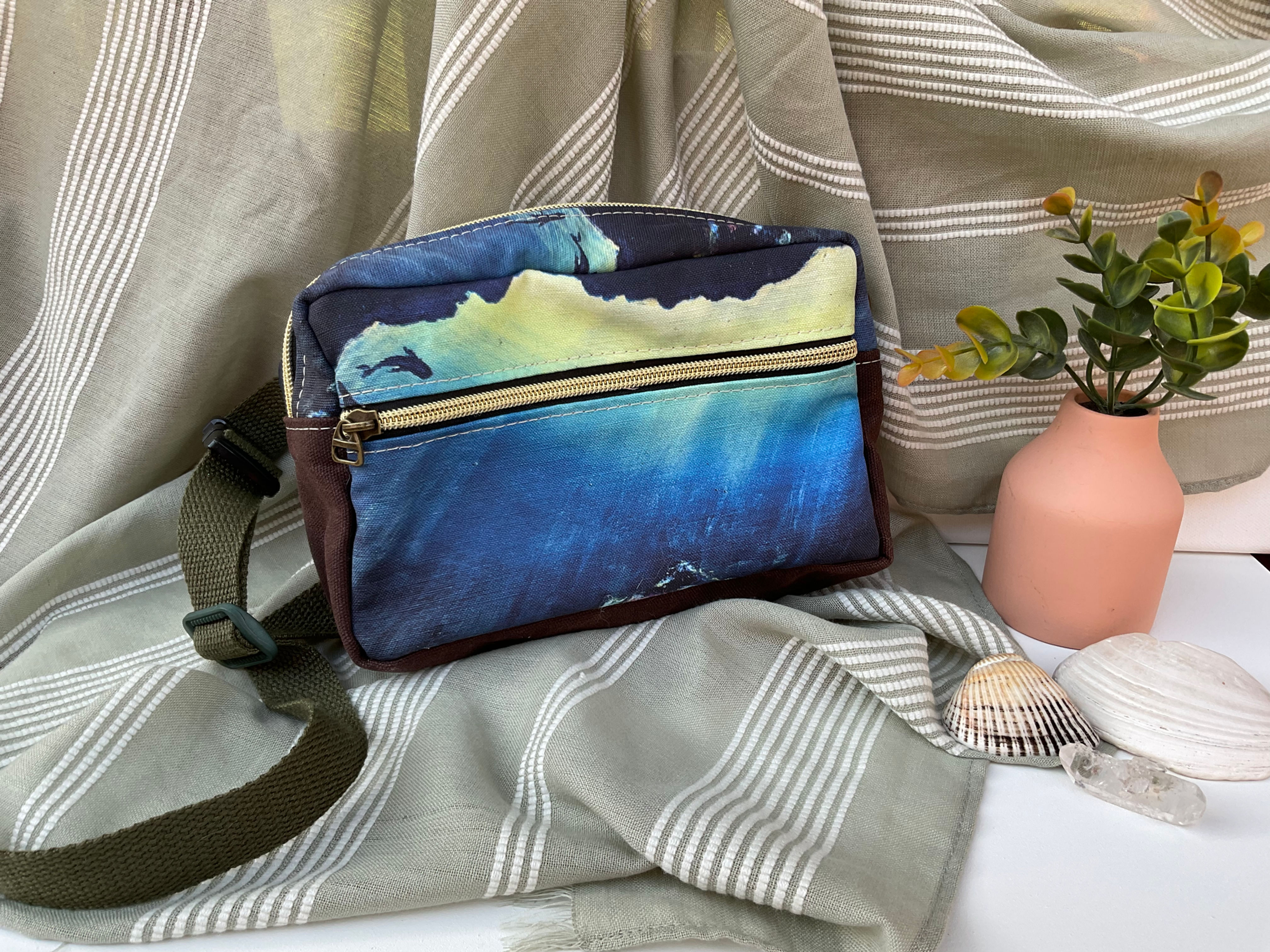 hey fred XL Fanny (Brown & Green)