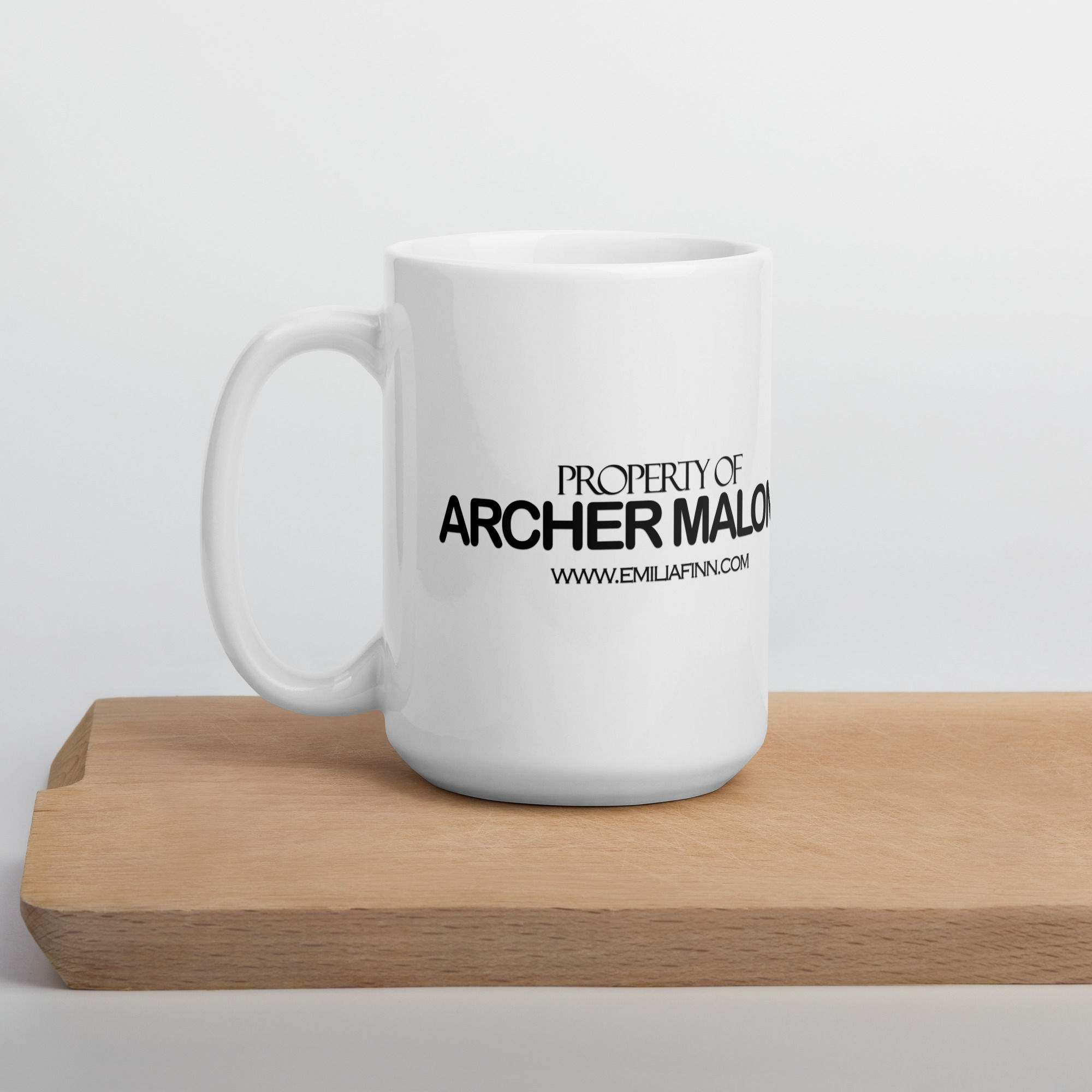 White glossy mug - Archer 