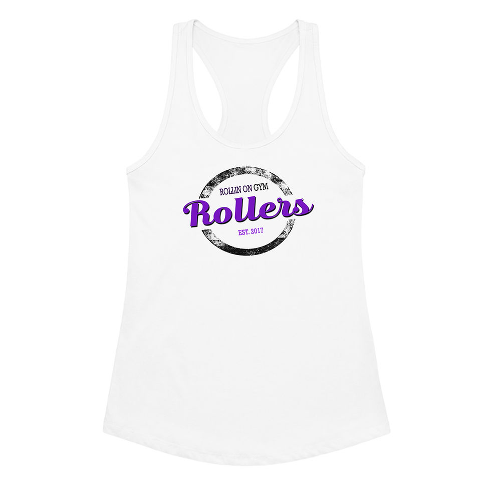 Thumbnail: Rollers - Women’s fitted racerback tank top