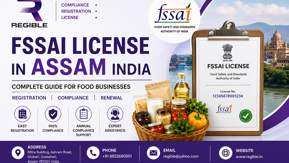 FSSAI License in Assam India