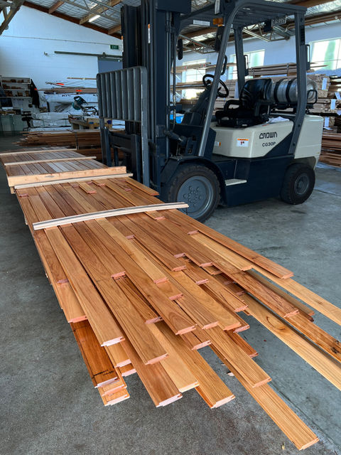Pre-oiled timbers on forklift.jpeg