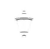 Tête de réverbère stylisée logo
