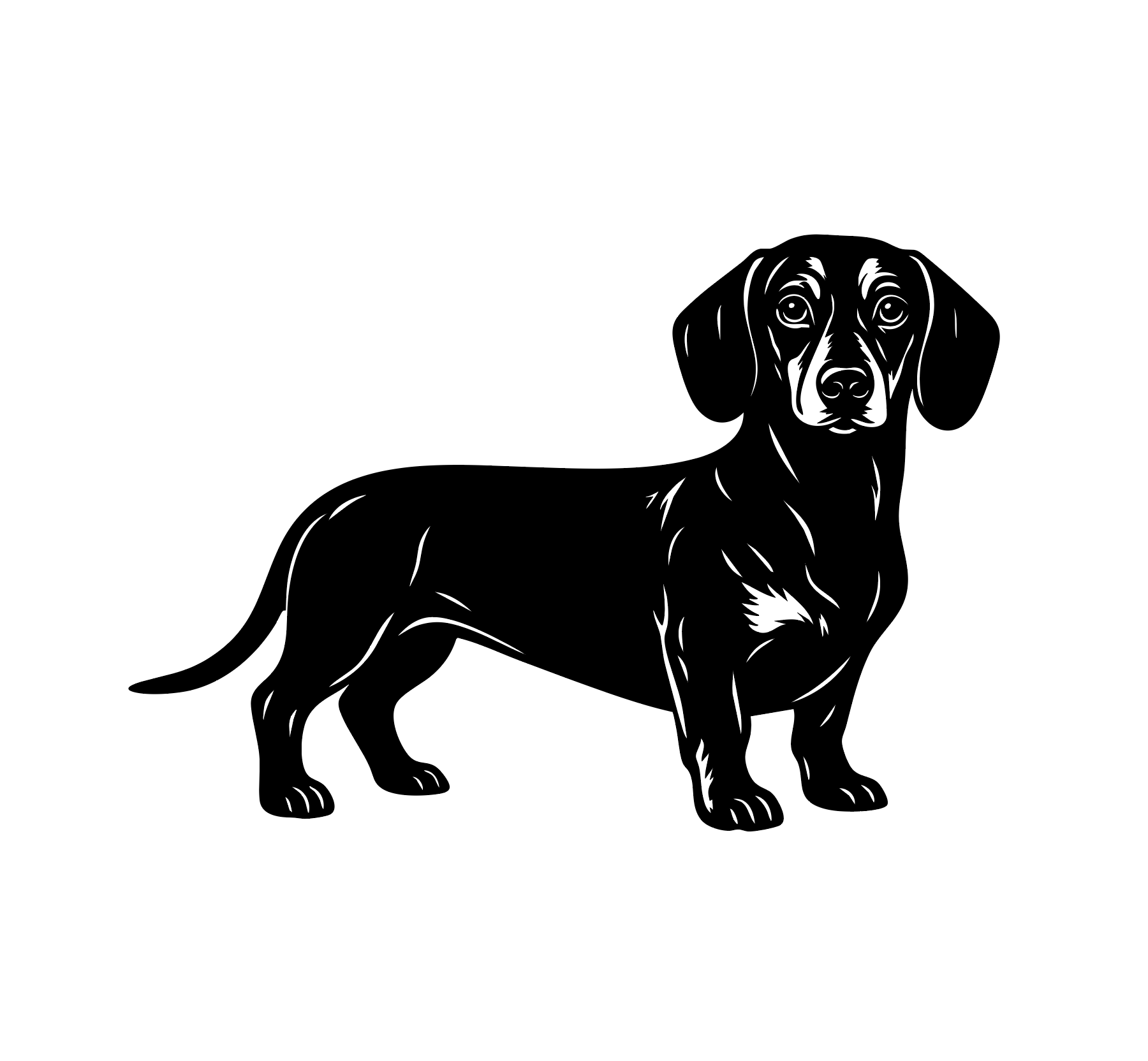 dachshund metal garden memorial