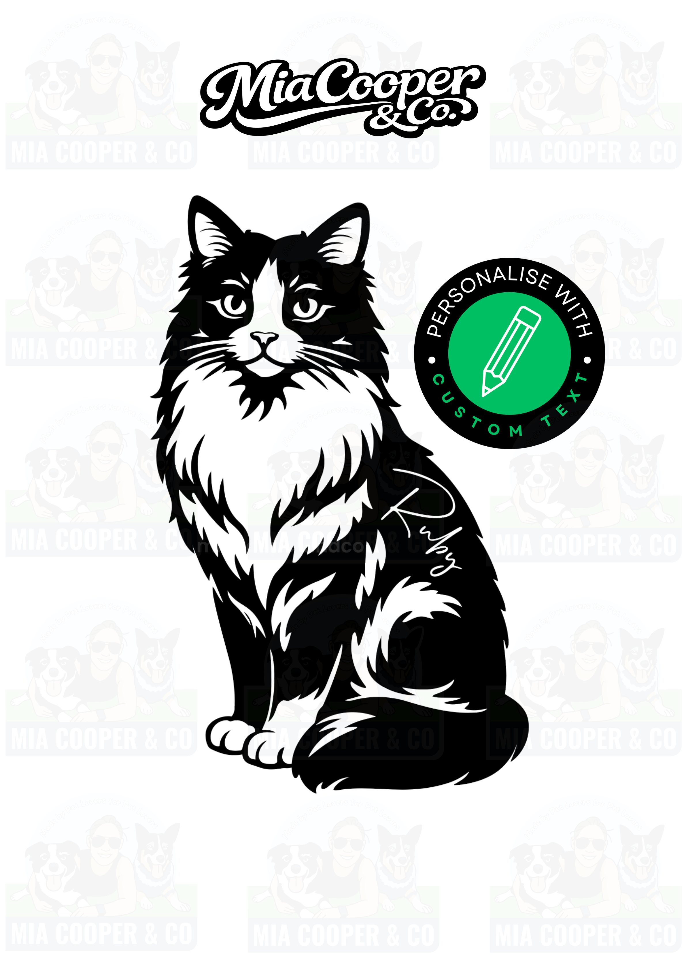 Pet memorial for Ragdoll Cat made in Australia