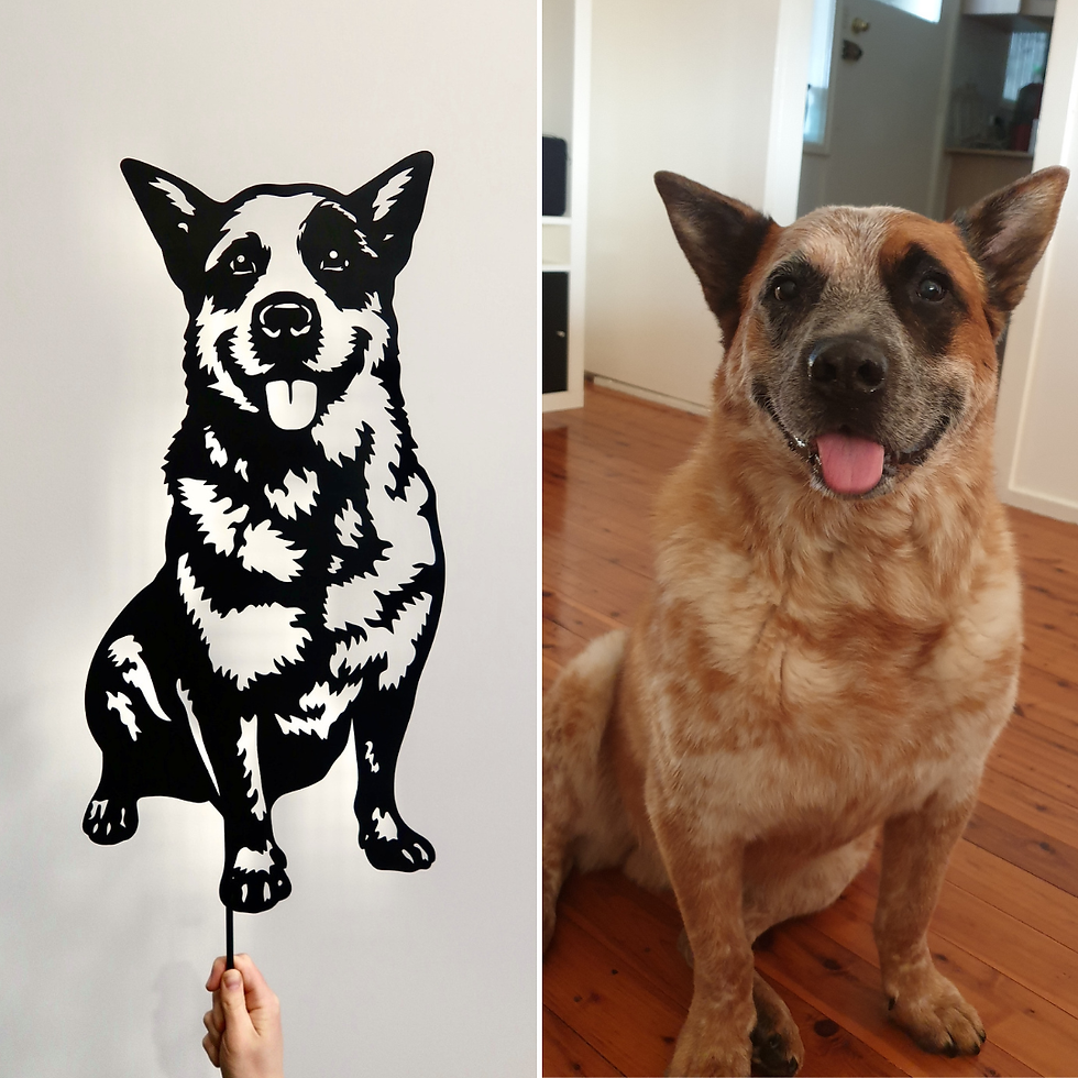 Thumbnail: Pet Memorial for Red Heeler made in Australia