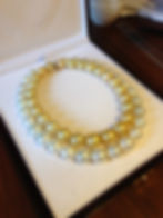 golden\white south sea pearl necklac