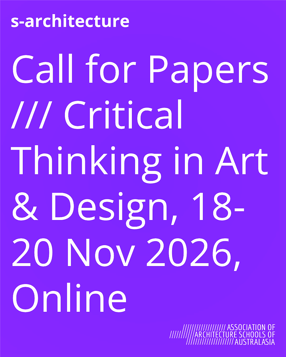 Call for Papers /// Critical Thinking in Art & Design, 18-20 Nov 2026, Online