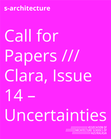 Call for Papers /// Clara, Issue 14 – Uncertainties