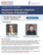 Resolution Without Litigation: The Power of Mediation