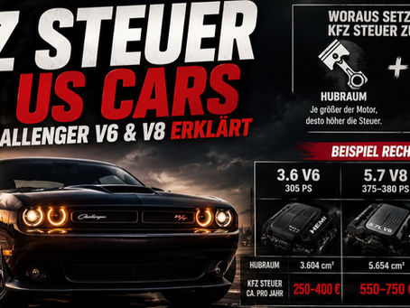 KFZ Steuer bei US Cars