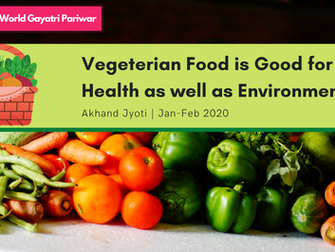 Vegetarian Food is Good for Health as well as Environment