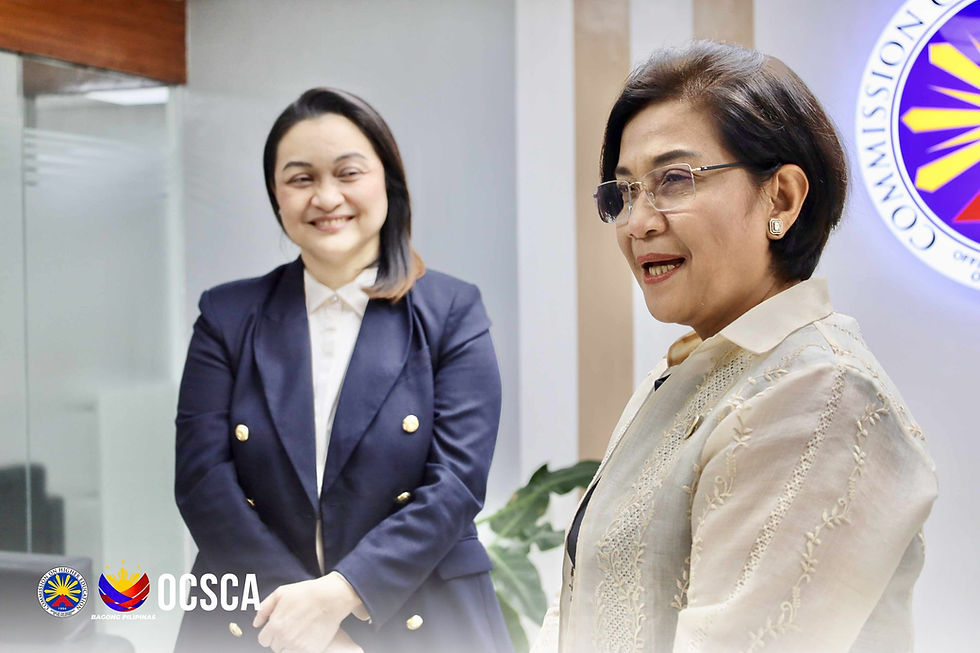 Photo shows from left: FEU Dean of Nursing Moira Uy and CHED Chairperson Dr. Shirley Agrupis