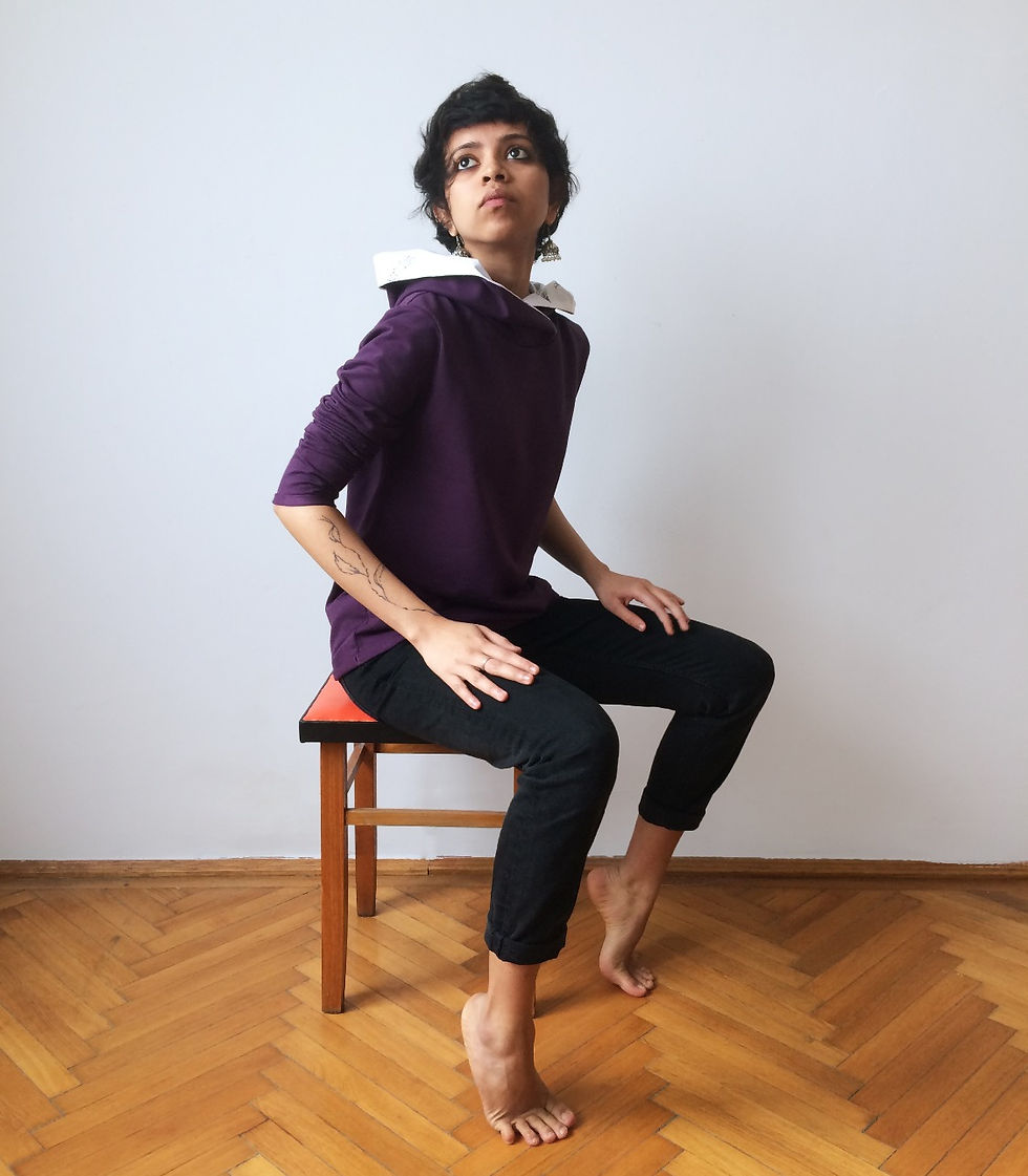 violet hoodie