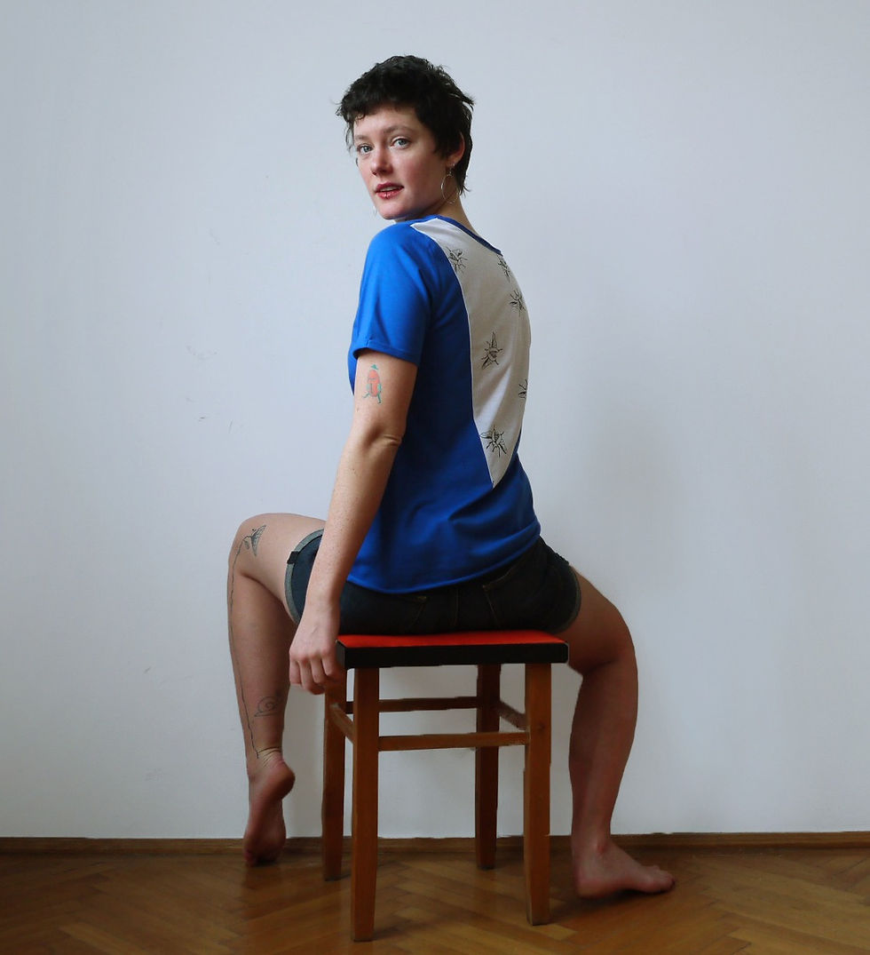 triangle back tshirt