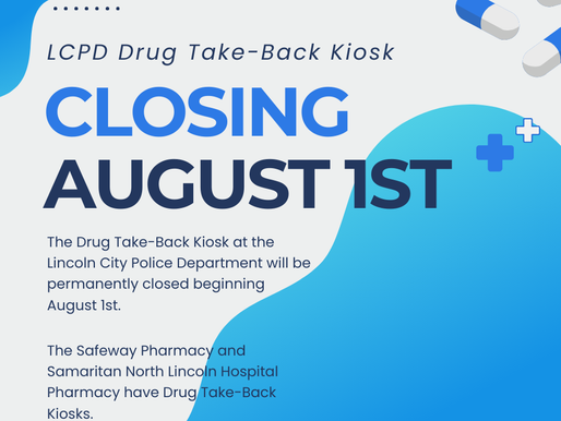 Drug Take Back Kiosk Removed From Lincoln City PD