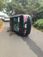 Suspected Intoxicated Driver Rolls His Car
