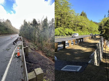Highway 101 Landslide Repairs Complete