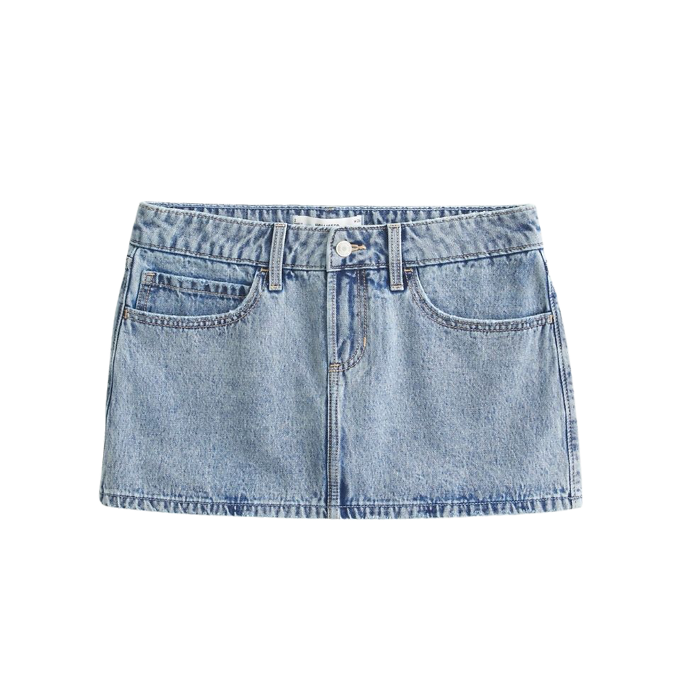 DEICAEVO Womens Denim Skirt Casual Mini Jean Skirt Stretch Low Waist Jean Skirt for Women Zip Fly De