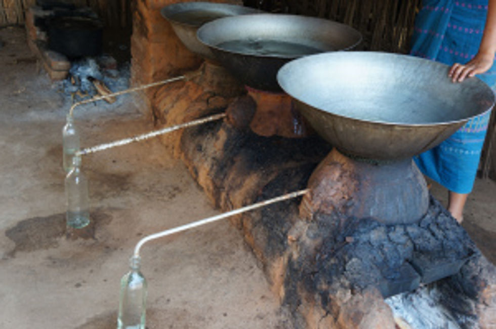 Wood-fired stills