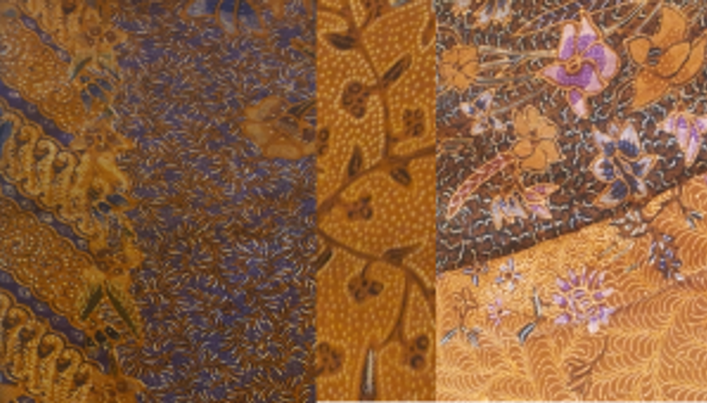 Grandma's hand-painted batiks