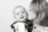 Mother and baby studio photography