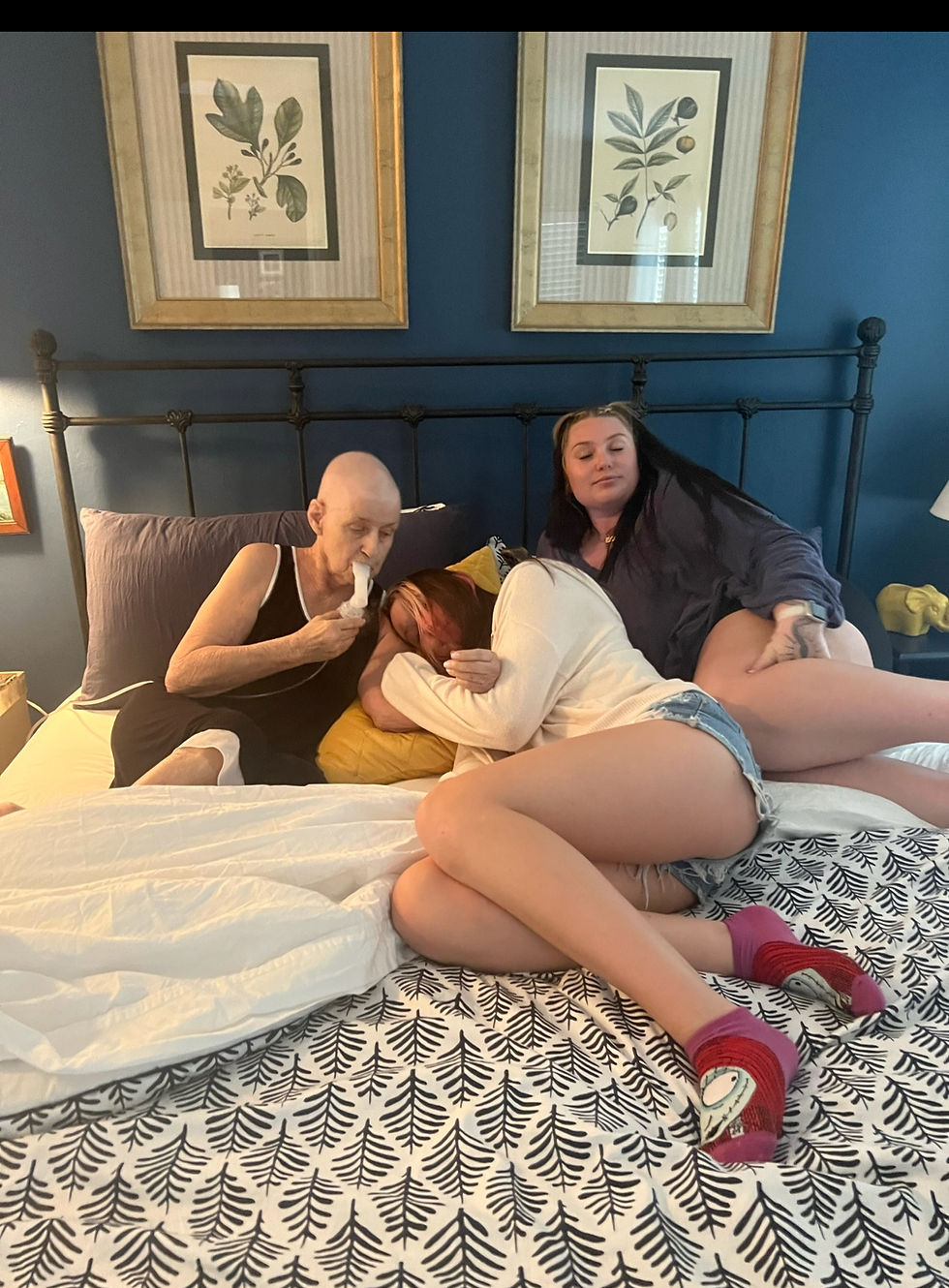 Sadly, this is the only photo I have of my mom before she passed away. I just never thought to take any. She was happy, she had her granddaughters with her.
