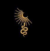 just snake and moon/sun logo