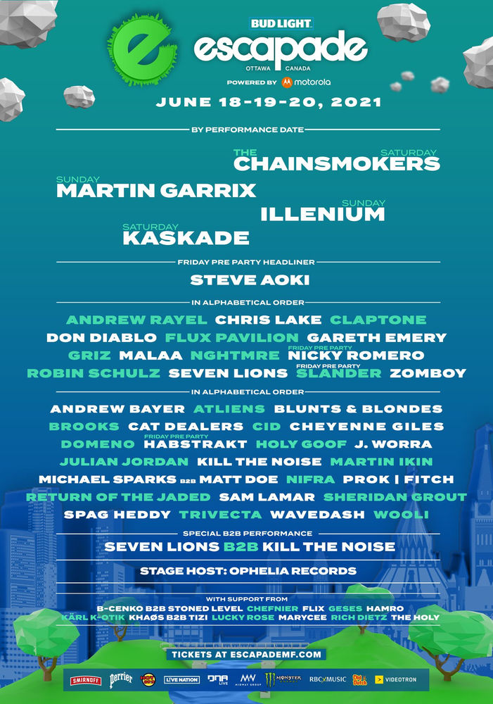 Le Festival Escapade Music Festival est reporté en septembre