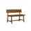 Thumbnail: PI Solid Oak Bench with Backrest