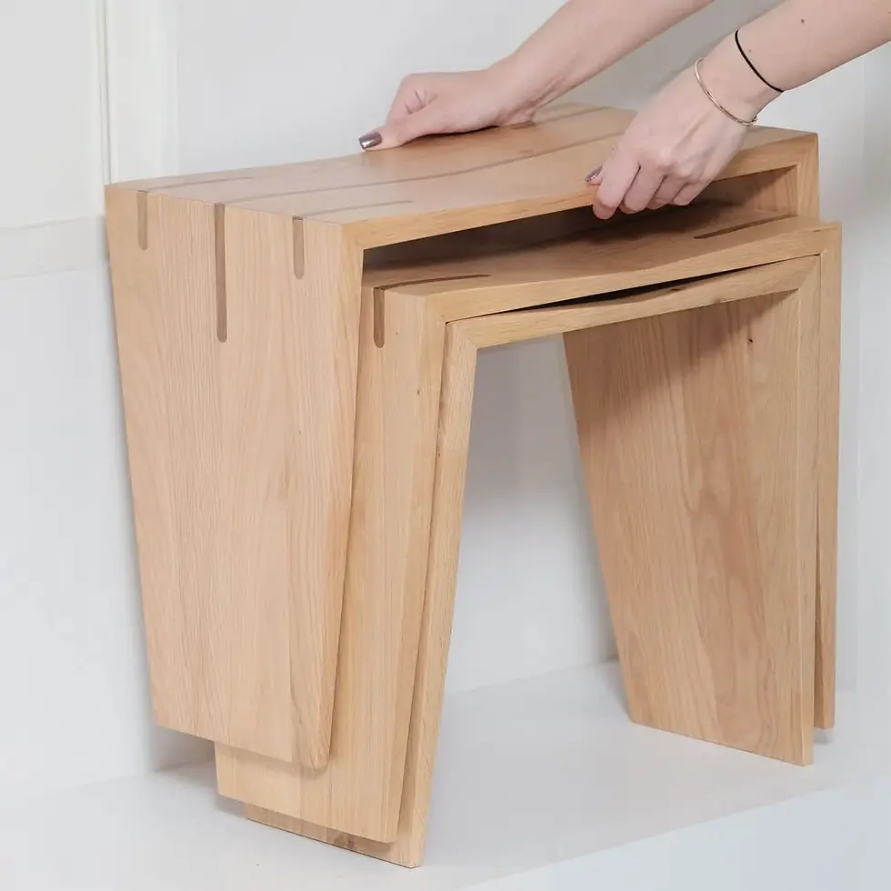 Thumbnail: BRİDGE Wooden Stool Set
