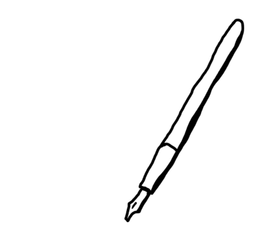 a moving pen across the page