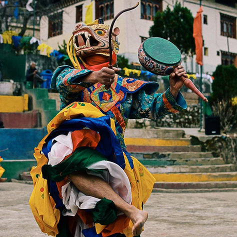 Mask Dances in Bhutan "Cham" (and what each mask means)