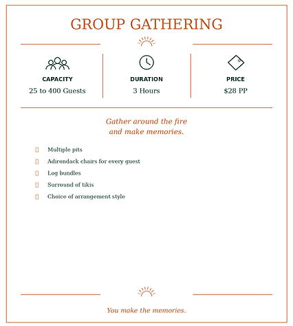 Barefoot Philosophy Group Beach Campfires Package
