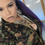 Thumbnail: Camo Zip Up Wide Leg Jumper